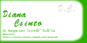 diana csinto business card